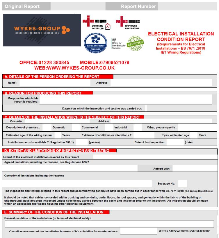 EICR: Electrical Installation Condition Reports in Carlisle, Cumbria